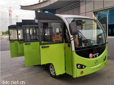  利凯士得绿色全封闭式景区电动观光代步车